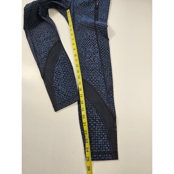 Lululemon Inspire Tight II Shatter Weave Desert Teal Alberta Lake / Black sz 4 - Picture 11 of 12
